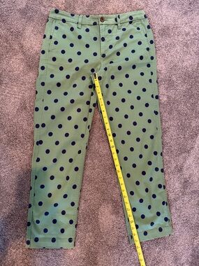 J.Crew Green High-Rise Girlfriend Chino